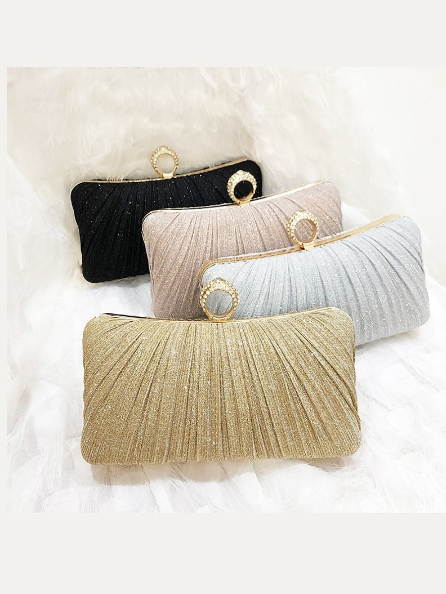 Synthetic Chain Waterproof Solid Color Clutches & Evening Bags - Image 3
