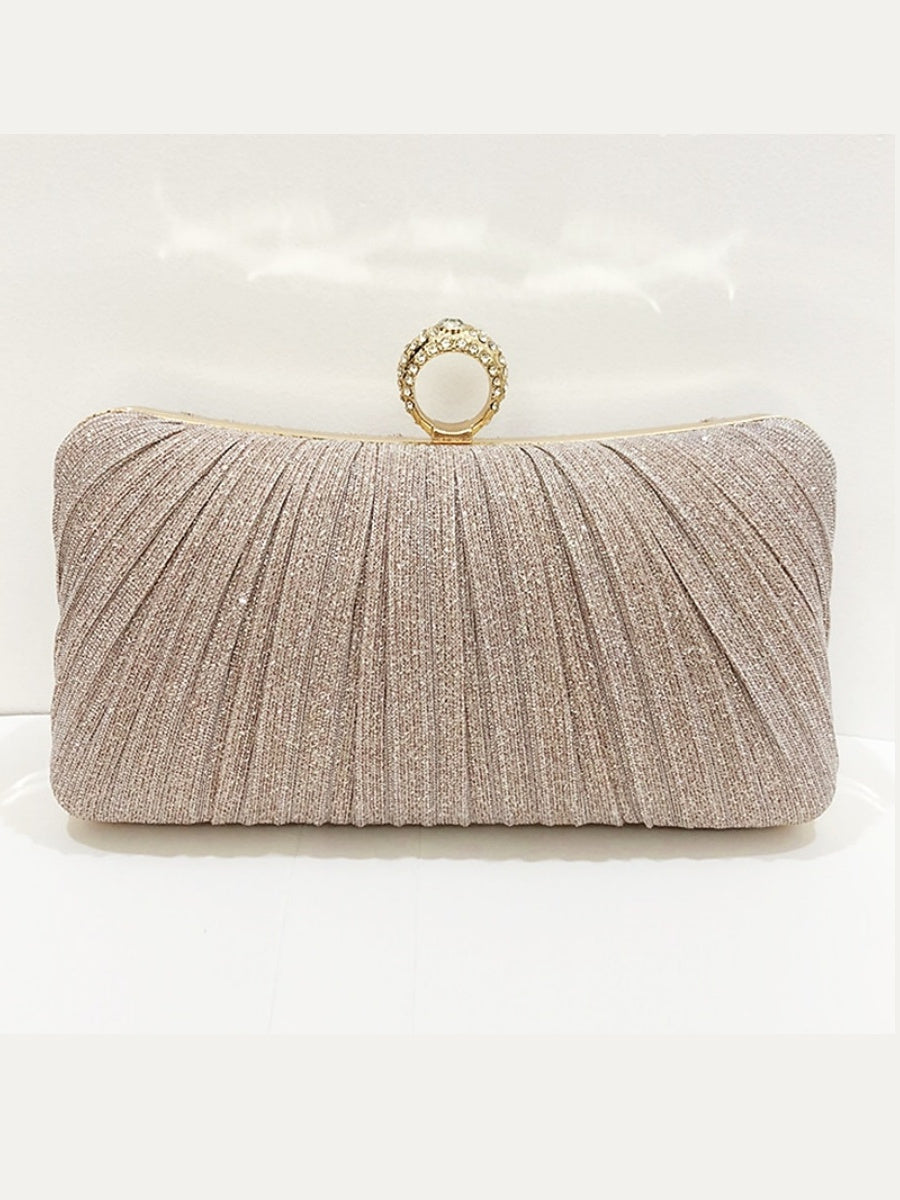 Synthetic Chain Waterproof Solid Color Clutches & Evening Bags - Image 5