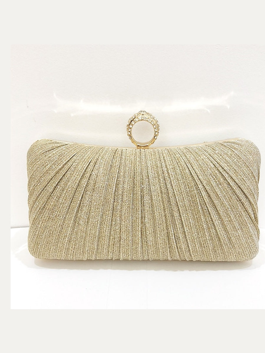 Synthetic Chain Waterproof Solid Color Clutches & Evening Bags - Image 6