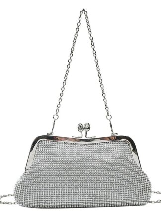 Women's Delicate Glitter Shine Crystals Clutches Bags