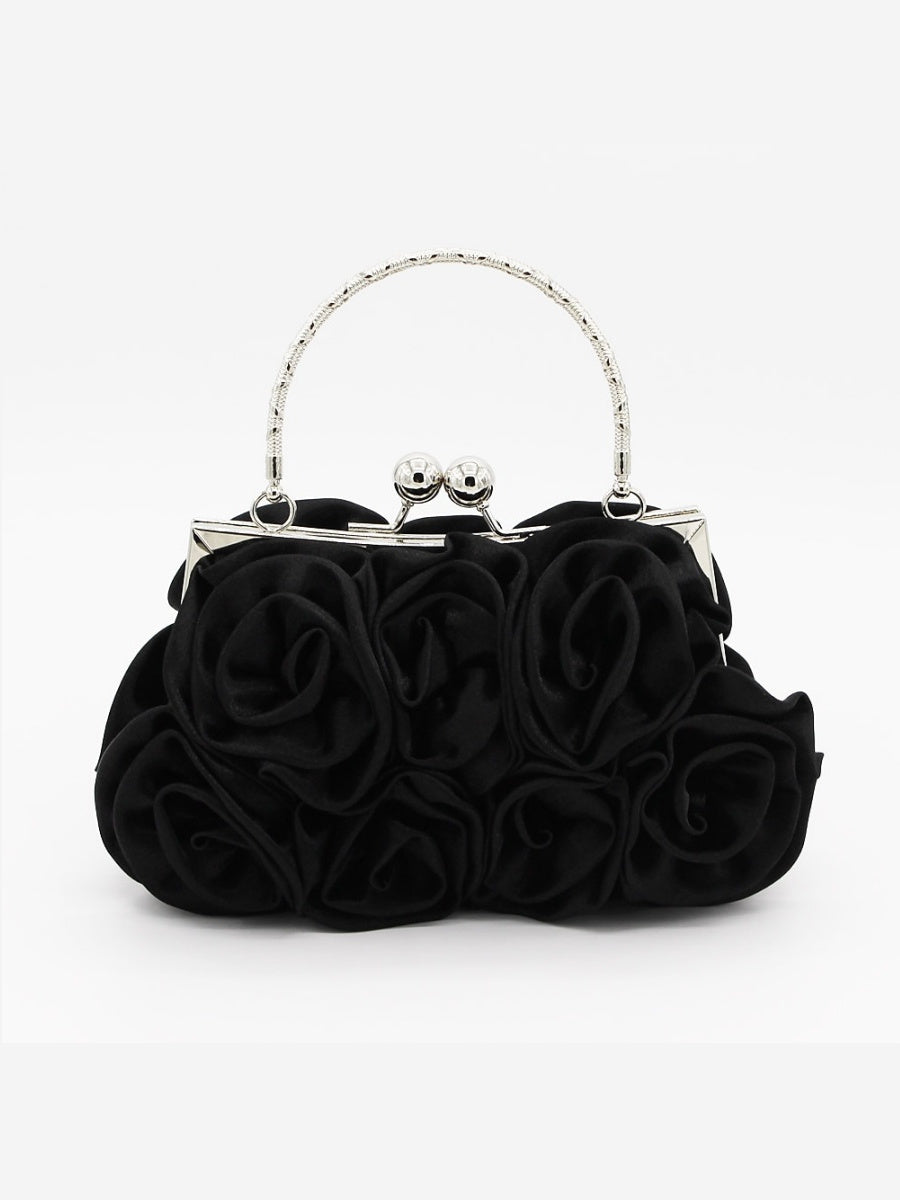 Alloy Polyester Solid Color Chain Handbags & Evening Bags - Image 3