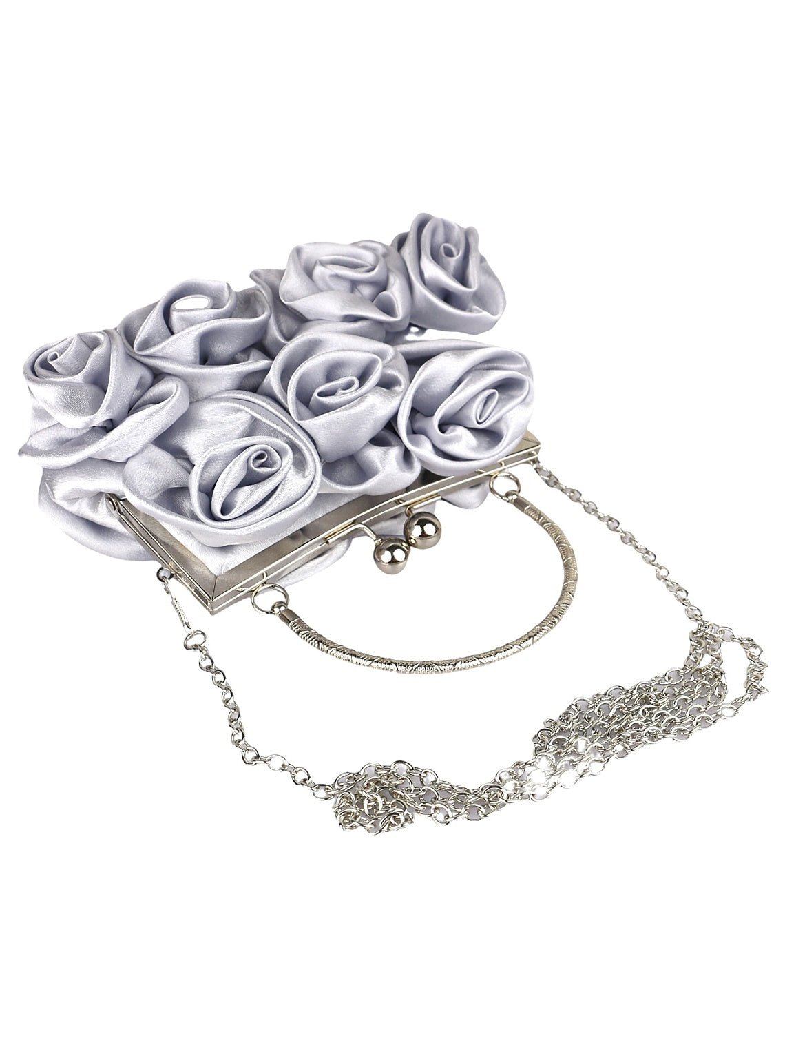 Alloy Polyester Solid Color Chain Handbags & Evening Bags - Image 2