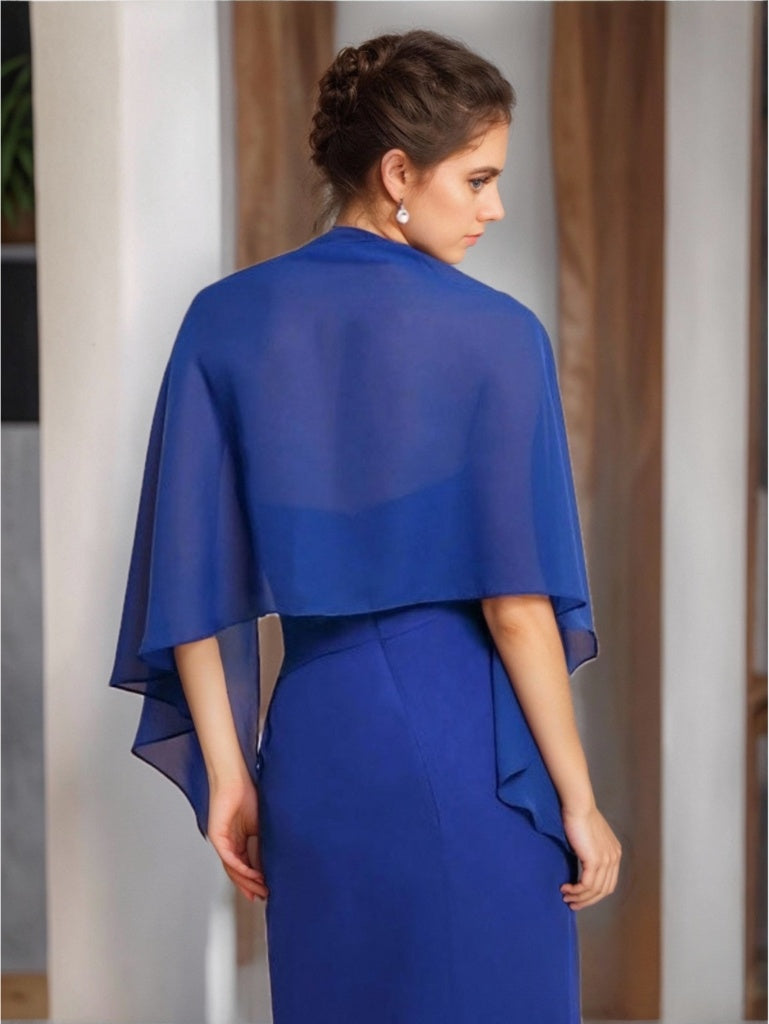 Women's Sleeveless Chiffon Wedding Shawl & Wrap - 이미지 2