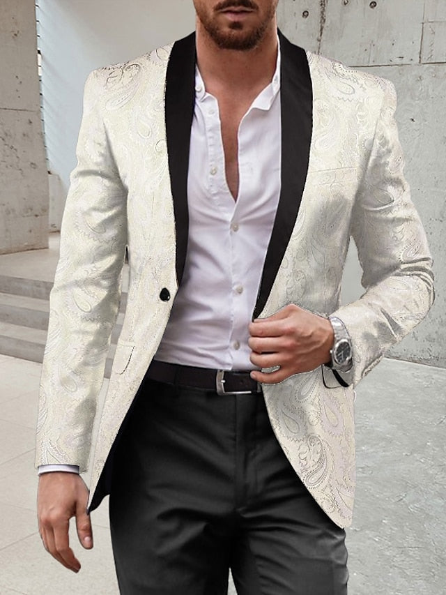 Men's Standard Fit Single Breasted One-button 2 Pieces Disco Suits - 이미지 6