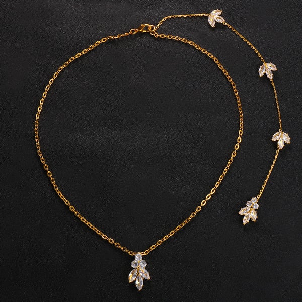 Elegant Rhinestone Back Necklaces - Image 2