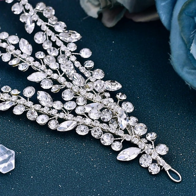 Alloy Wedding Church Classical Bridal Headpieces With Crystals - Image 5