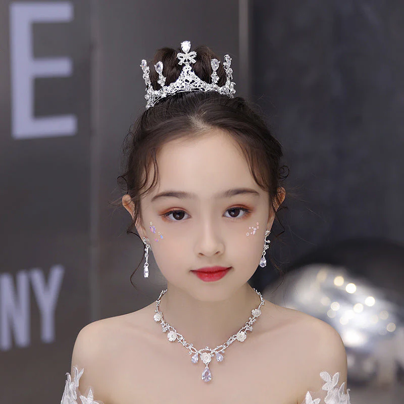 Vintage Mini Rhinestone Princess Crown Headpiece Accessories - Image 4