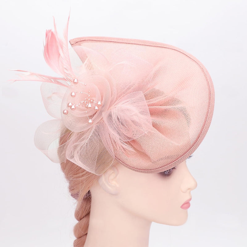 Women's Retro Tulle Veil Fascinator Floral Hat/Headpiece For Party - 画像 (11)