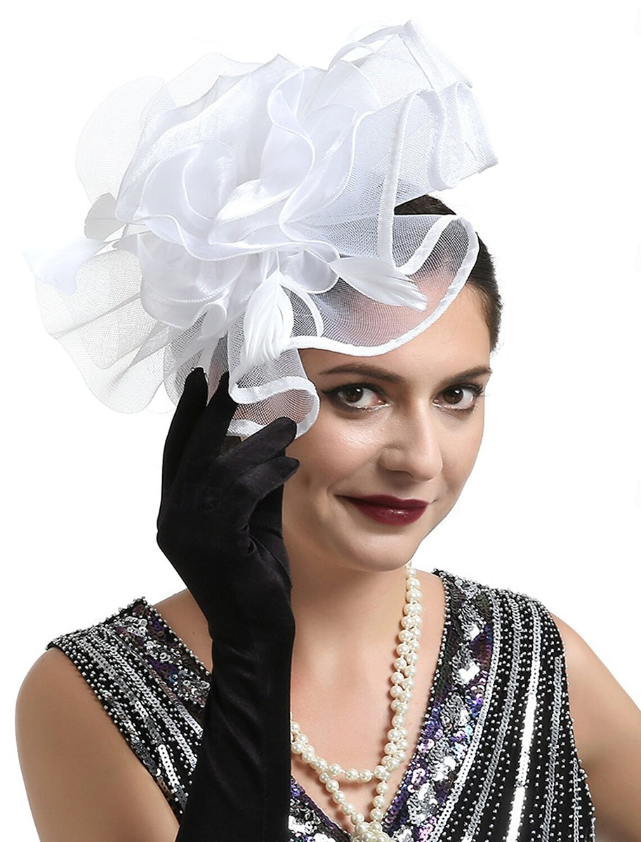 Retro Fascinator Tea Party Ladies Day Feather Minimalist Headpiece/Veil Hat - Image 7