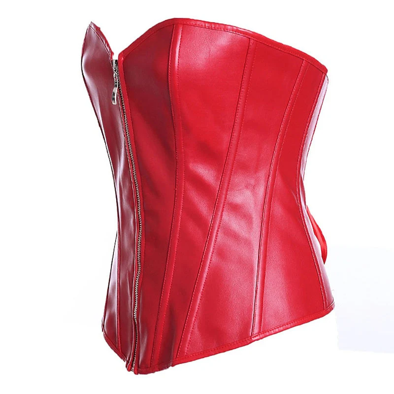 Women‘s Sexy Zipper Push Up Overbust Corsets for Wedding Party Birthday - Image 6