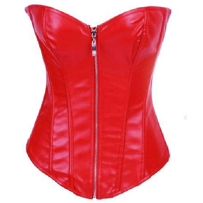 Women‘s Sexy Zipper Push Up Overbust Corsets for Wedding Party Birthday - Image 5