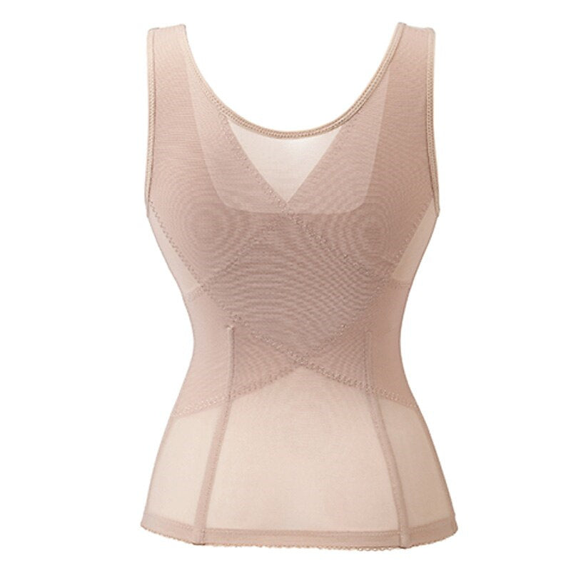 Yoga Corset Women's Hook & Eye Waist Trainer Corset Shapewear - Image 5