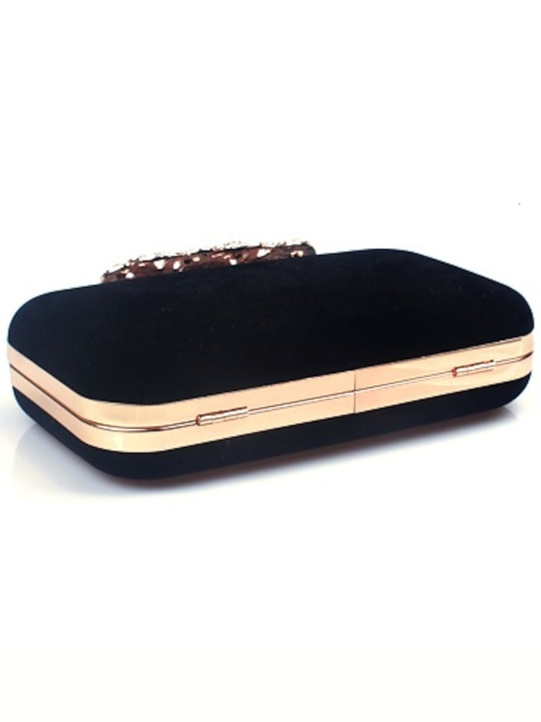 Wine Velvet Retro Elegant Rhinestone Clutch Bags - Image 9