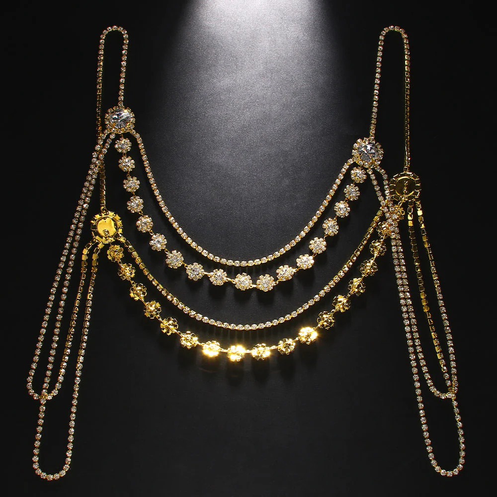 Novelty Fashion Rhinestone Simple Shoulder Chain Dress Accessories - Image 4