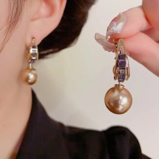 Elegant Two Piece Minimalist Rhinestone Earrings