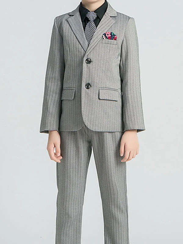 Boys Blazer Vest Pants With Tie Clothing Set  Long Sleeve Outfit Set 3-12 Years Boy's Wedding Suit Sets - Image 8