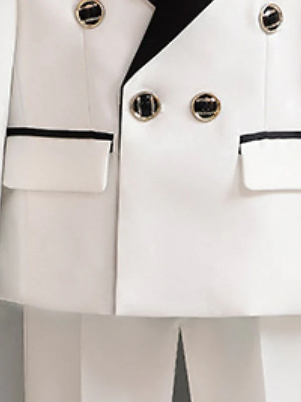 Boys Suit & Blazer Shirt & Pants Outfit Long Sleeve Set 3-7 Years 5 Roots Boy's Wedding Suit Sets - Image 3