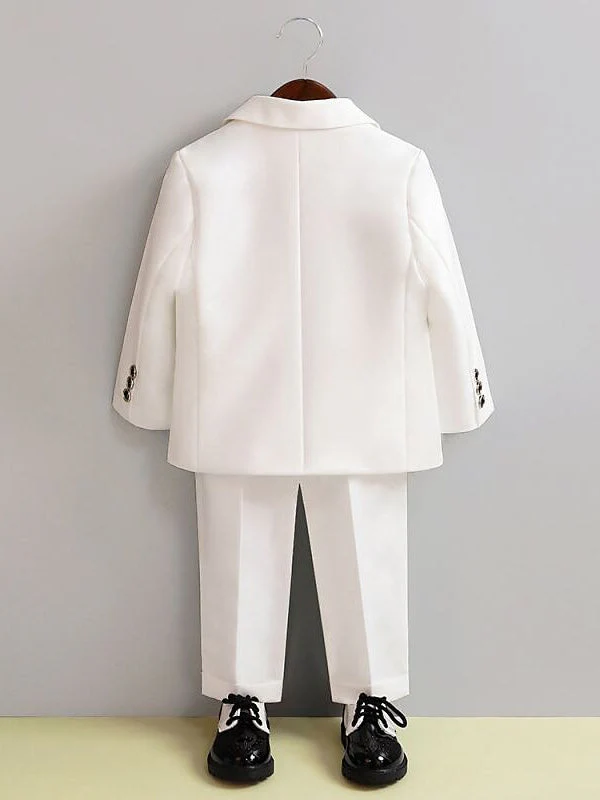 Boys Suit & Blazer Shirt & Pants Outfit Long Sleeve Set 3-7 Years 5 Roots Boy's Wedding Suit Sets - Image 2
