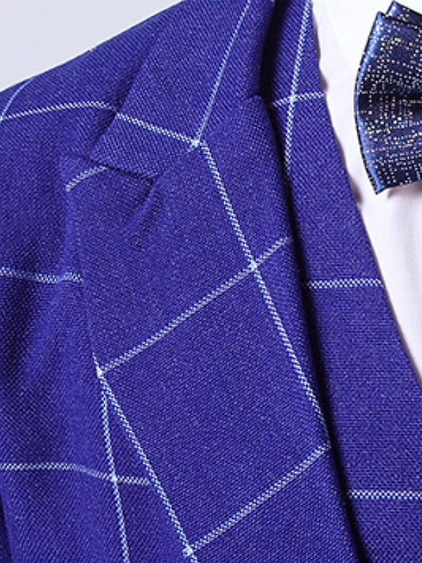 Boys Blazer Vest Pants Party Set Formal Long Sleeves 3-13 Years 3 Pieces Boy's Wedding Suit Sets - Image 4