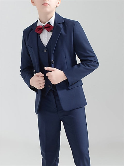Boys Suit & Blazer Clothing Set 5 Pieces Long Sleeve Boy's Wedding Suit Sets - Image 7