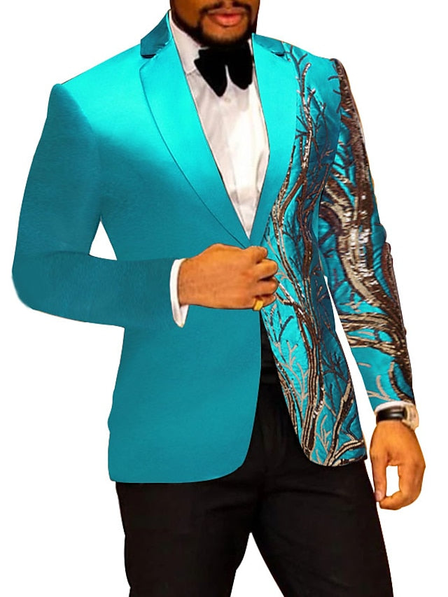 Men's Standard Fit Single Breasted One-button 2 Pieces Party Suits - 画像 (6)