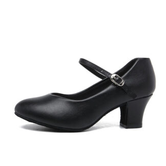 Women's Dancewear Shoes Faux Leather  Low Heel Closed Toe Dance Shoes