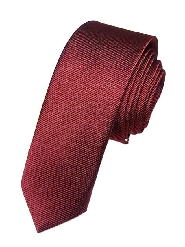 Men's Solid Colored Classic Tie - 이미지 4