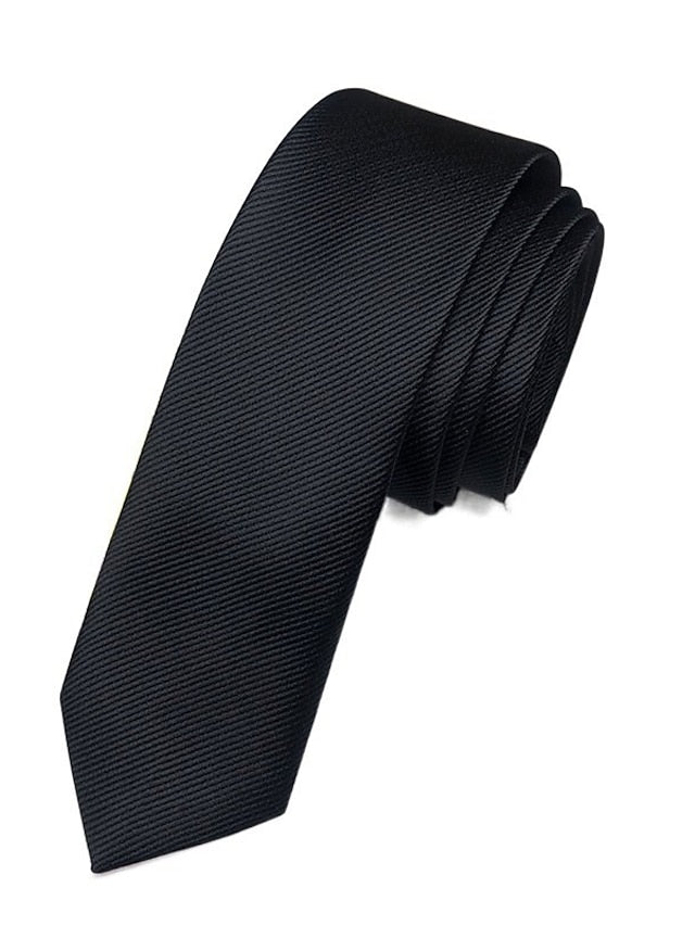 Men's Solid Colored Classic Tie - 이미지 6