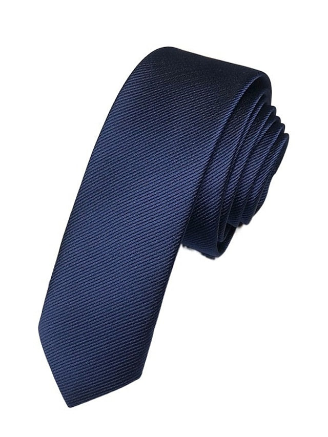 Men's Solid Colored Classic Tie - 이미지 7