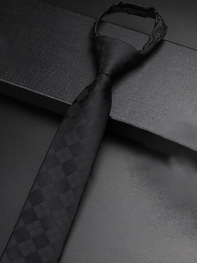 Men's Basic Ties Striped Solid Color - Image 3