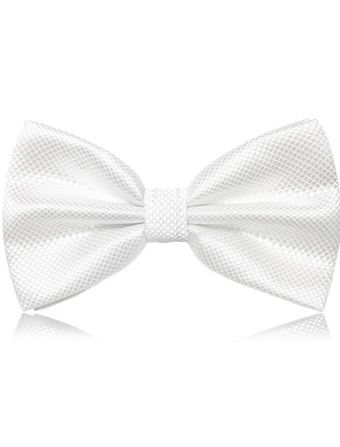 Men's Classic Bow Ties Formal Solid Tie - Plaid - Image 2