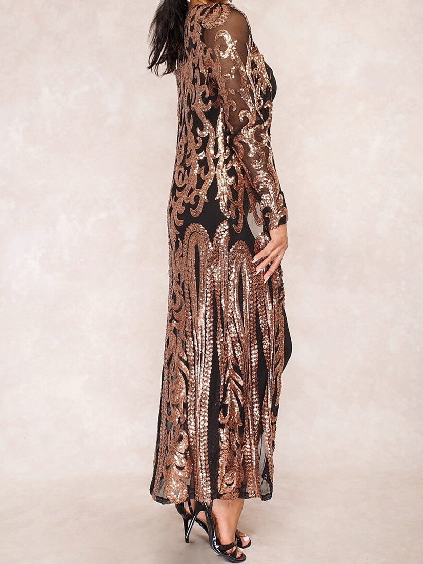 Women‘s Wrap/Coats/Jackets with Totem/Sequins/Appliques Ankle-Length Long Sleeves Wedding Wraps - Image 6