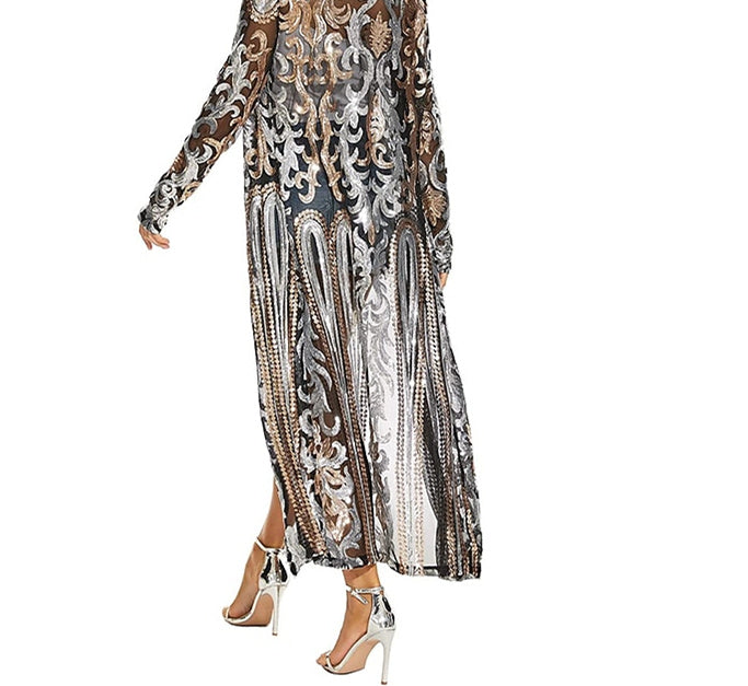 Women‘s Wrap/Coats/Jackets with Totem/Sequins/Appliques Ankle-Length Long Sleeves Wedding Wraps - Image 8