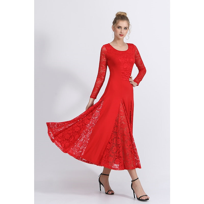 Women's Dance Long Sleeve Dress Training Performance Daily Wear - Image 4